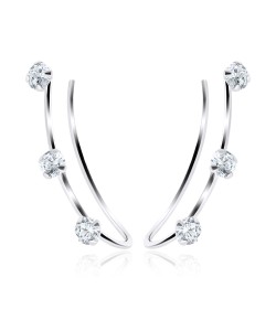 Beautiful CZ Silver Earring EL-203